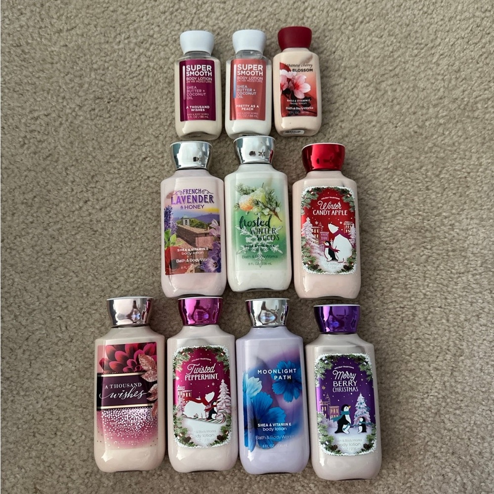 Bath and Body Works Vintage Set of 10